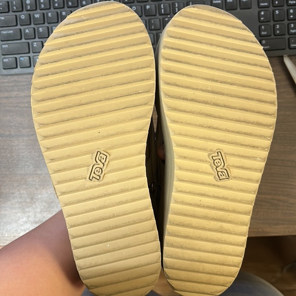 TEVA Women's Flatform Mevia Leather Sandals - Picture 3 of 4